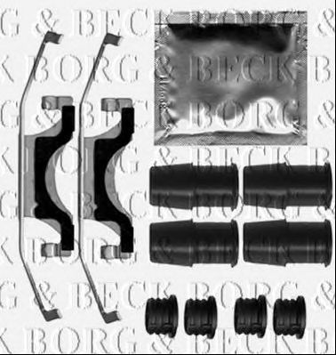 BORG & BECK bbk1523 -  Комплектующие, колодки дискового тормоза
